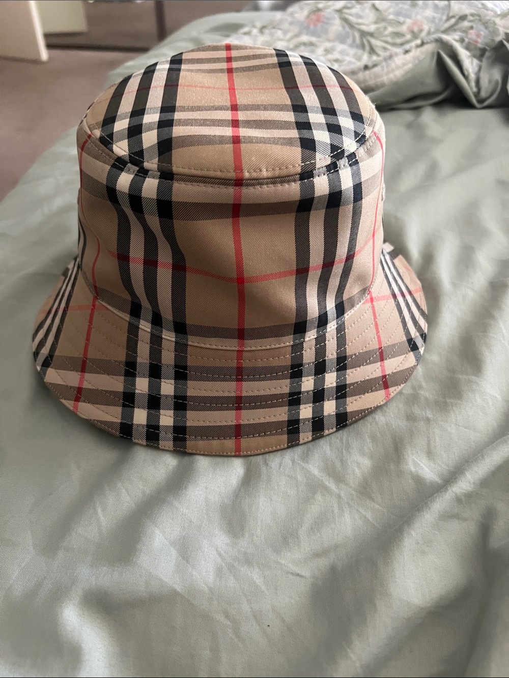Burberry Check Reversible Cotton Hat